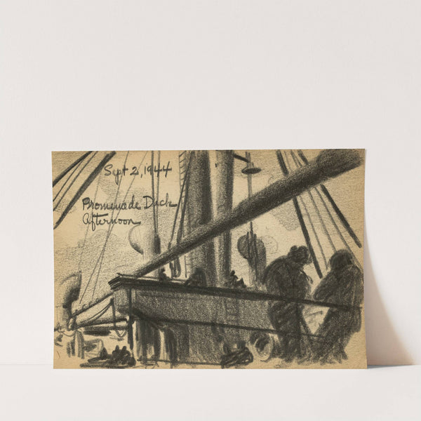 Promenade deck - afternoon by Victor Alfred Lundy
