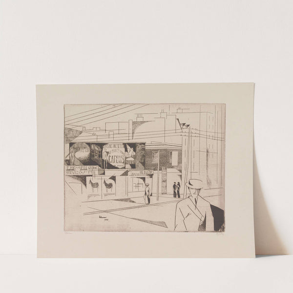 Promenade en Amérique (1914) by Jean-Émile Laboureur