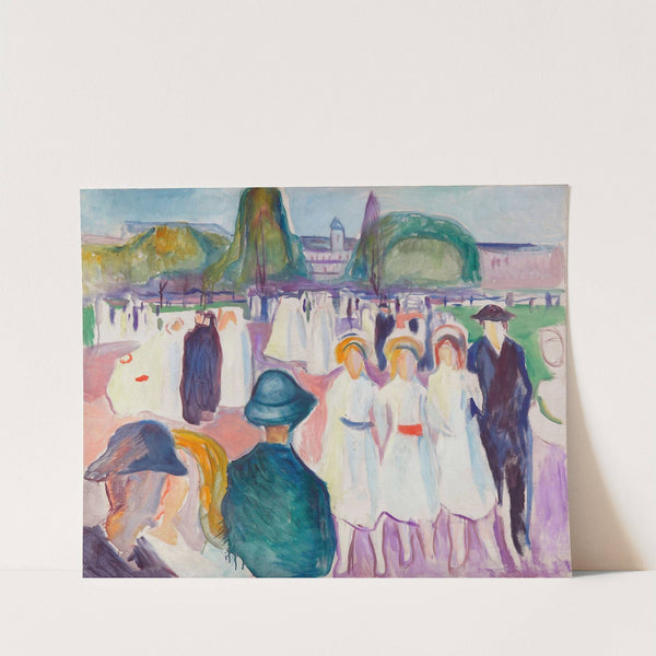 Promenade in Spring (1917) by Edvard Munch