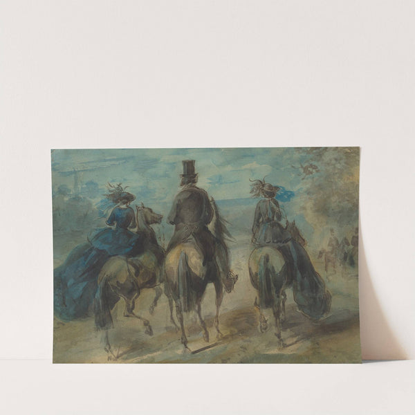 Promenade In The Bois by Constantin Guys