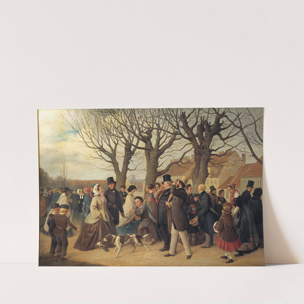 Promenading on the Ramparts of Copenhagen on the Evening of a Public Holiday in Spring by Andreas Herman Hunæus