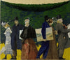 Promeneurs et artistes à l’exposition universelle de 1900.