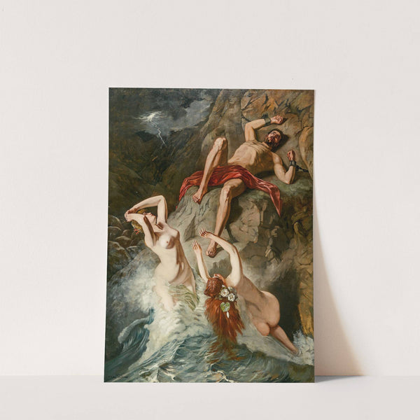 Prometheus, von den Okeaniden beklagt (I) by Wilhelm Trübner