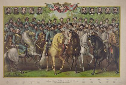 Prominent Union and Confederate generals and statesmen as they appeared during the great Civil War, 1861-5 (1885)