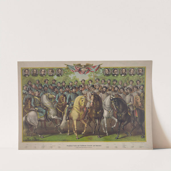 Prominent Union and Confederate generals and statesmen as they appeared during the great Civil War, 1861-5 (1885) by Kurz & Allison