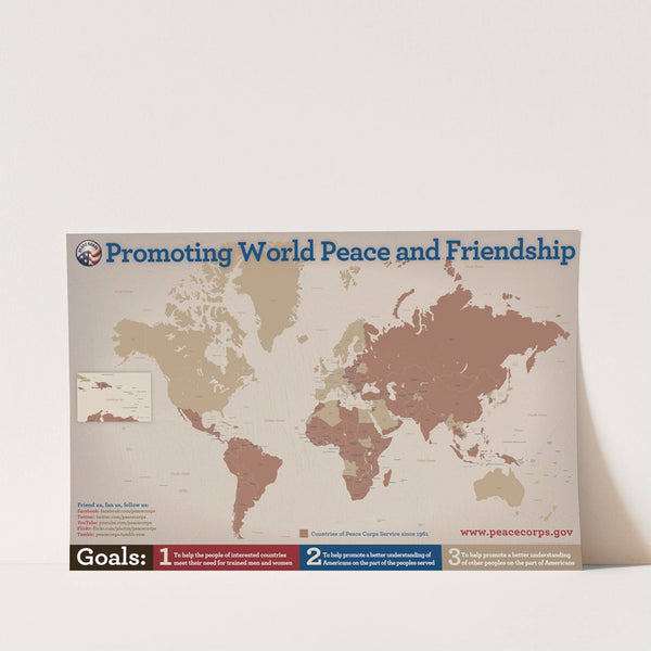 Promoting world peace and friendship by Peace Corps