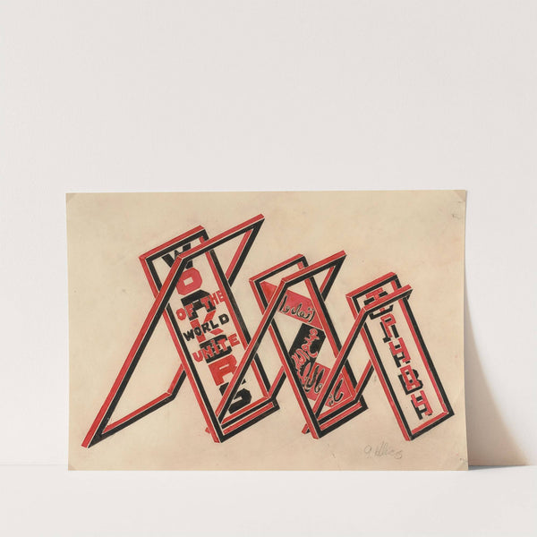 Propaganda Stand (Workers of the World Unite) by Gustav Klutsis