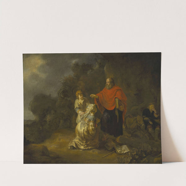 Prophet Elisha and the Shunammite woman on Mt. Carmel by Gerbrand van den Eeckhout