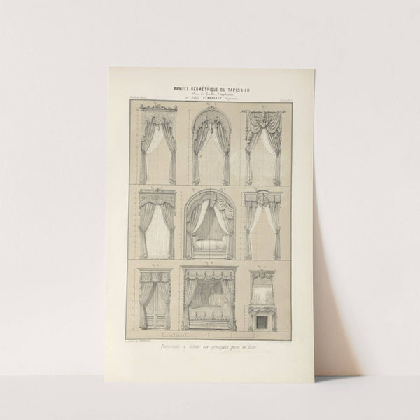 Proportions à donner aux principaux genres de décor. (1859) by Jules Verdellet