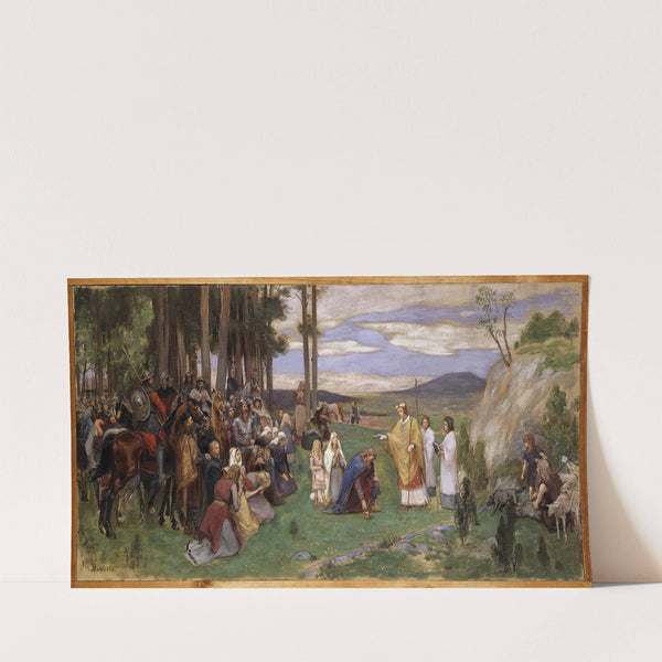 Proposed Decoration for the Walls in the Upper Hall of the NM. Ansgar Preaching Christianity by Georg Pauli