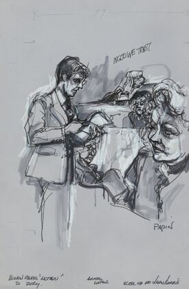 Prosecutor George Bolen reading to the jury a letter Jean Harris sent to Dr. Herman Tarnower