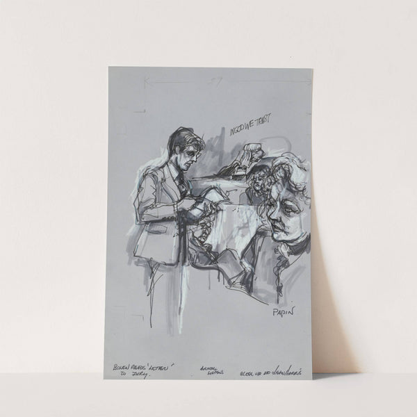 Prosecutor George Bolen reading to the jury a letter Jean Harris sent to Dr. Herman Tarnower by Joseph Papin