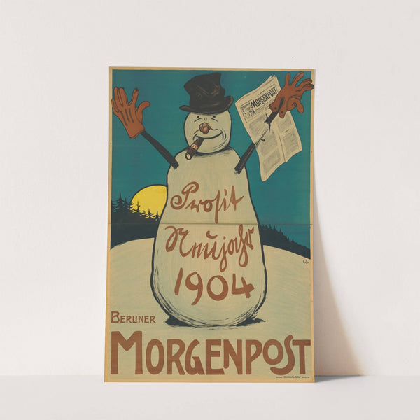 Prosit Neujahr 1904. Berliner Morgenpost (1903) by Edmund Edel