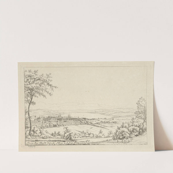 Prosp. der Stadt Zürich. No.10 n. d. Nat. by Johann Jakob Aschmann