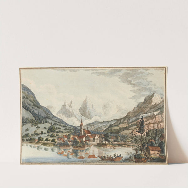 Prospect der Flecken Arth im Canton Schweiz by Johann Jakob Aschmann