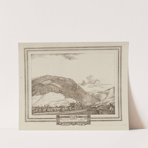 Prospect der Stadt Chur in Bündten (1780-1785) by Johann Jakob Aschmann