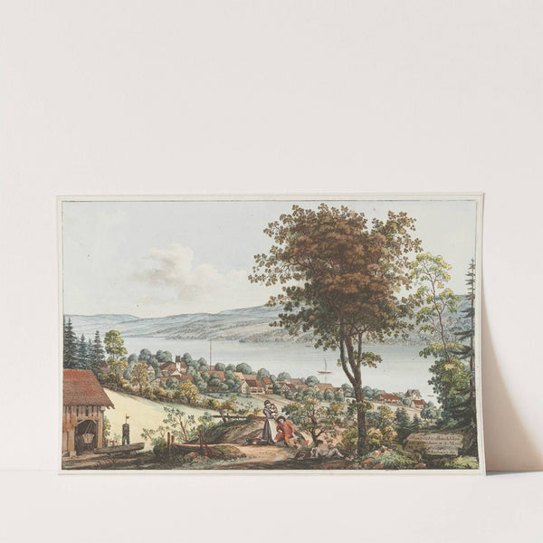 Prospect v. Rüschlikon am Zürichsee n.d. Natur by Johann Jakob Aschmann