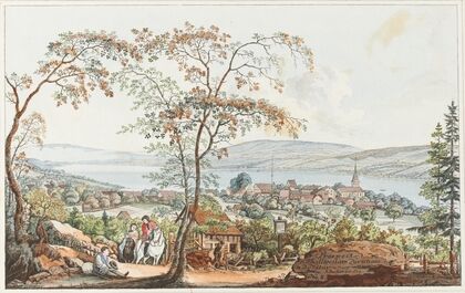 Prospect von Thallweil am Zürichsee n.d. Natur