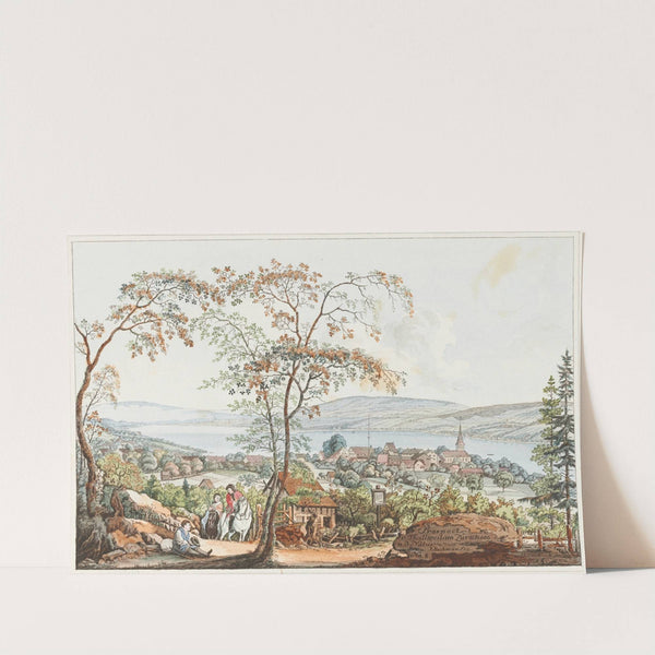 Prospect von Thallweil am Zürichsee n.d. Natur by Johann Jakob Aschmann