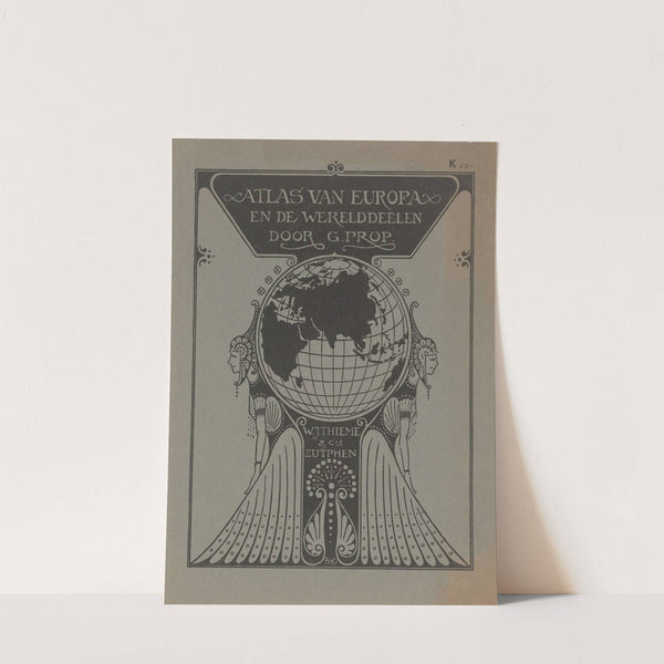 Prospectus van de 'Atlas van Europa en de werelddeelen' van uitgeverij W.J. Thieme & Cie te Zutphen by Reinier Willem Petrus de Vries