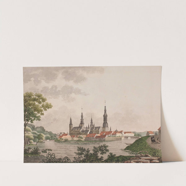 Prospekt af det kongelige slot Frederiksborg på Sjælland by Søren L. Lange