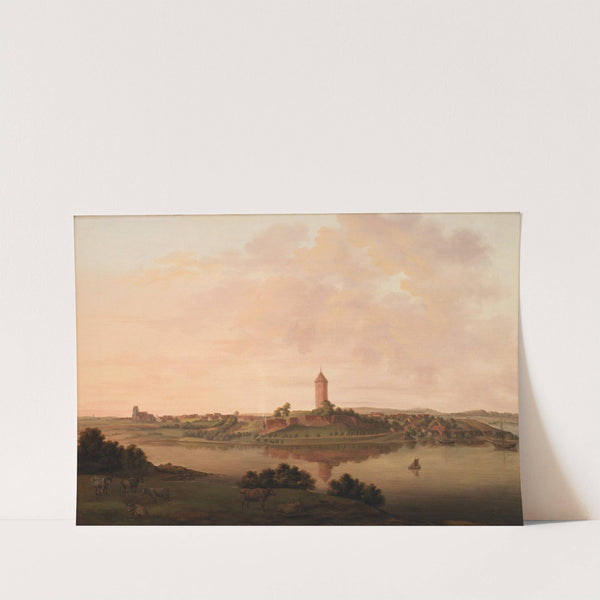 Prospekt af Vordingborg by Christian Heinrich Grosch