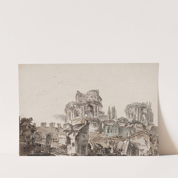 Prospekt med ruiner by Jens Petersen Lund