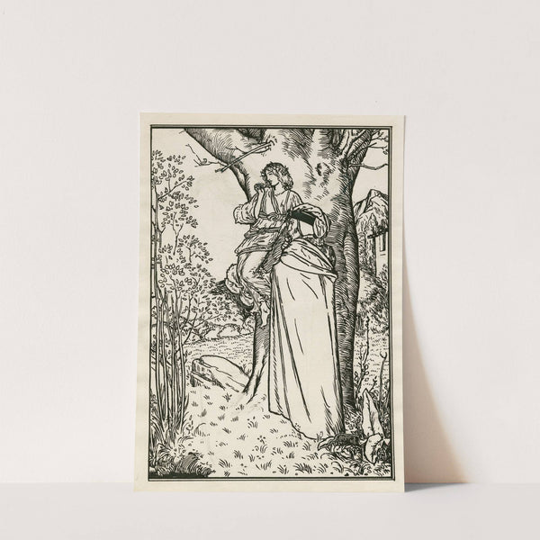 Prospero and Ariel from act 1, scene 2 of the Tempest (1900) by Robert Anning Bell