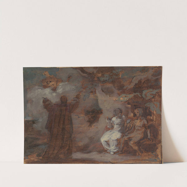 Prospero Conjuring a Masque for Ferdinand and Miranda by Robert Smirke
