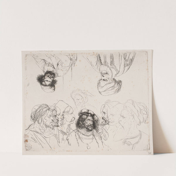 Prøveblad 12 hoveder by Niels Simonsen