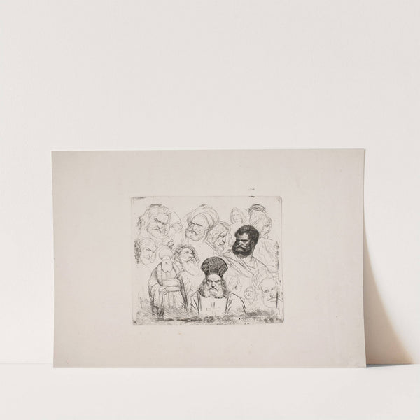 Prøveblad 17 hoveder by Niels Simonsen