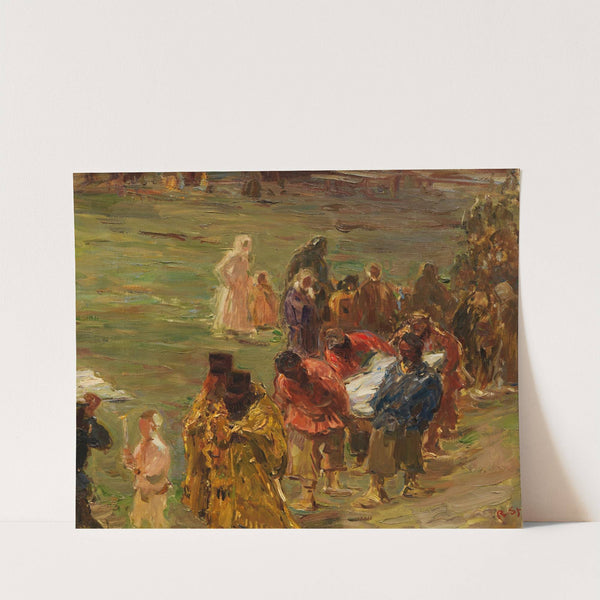 Prozession in Russland by Robert Sterl