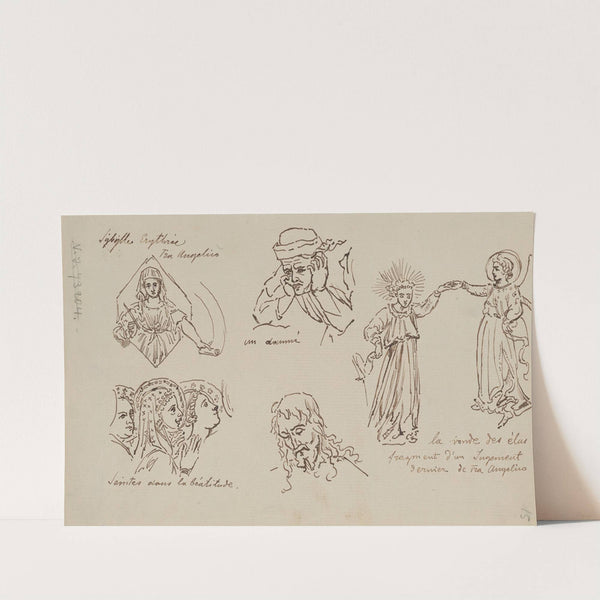 Przerysy z dzieł sztuki autorstwa Fra Angelica (1887-1888) by Stanisław Wyspiański