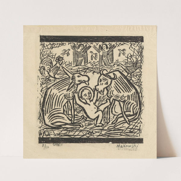 Przy żłobku (1924) by Tadeusz Makowski