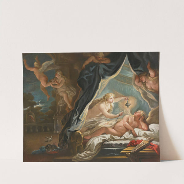 Psyche discovering the sleeping Cupid by Joseph Goupy