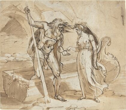 Psyche Giving Her Coin to Charon
