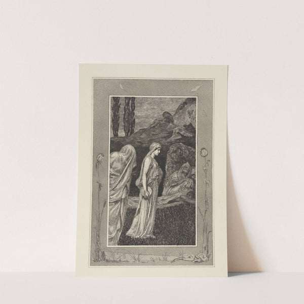 Psyche im Tartarus (Amor und Psyche, Opus V, Blatt 39) (1880) by Max Klinger