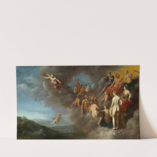 Psyche Is Carried to the Olympus by Mercury by Cornelis Van Poelenburch