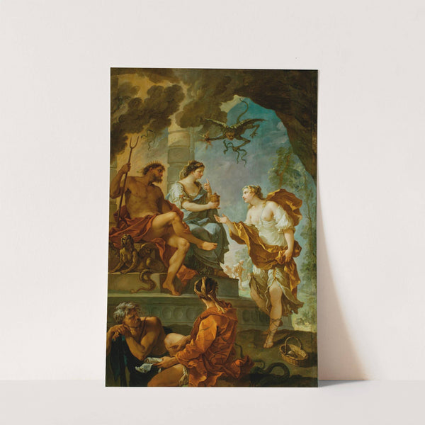 Psyche Obtaining the Elixir of Beauty from Proserpine (1735) by Charles-Joseph Natoire
