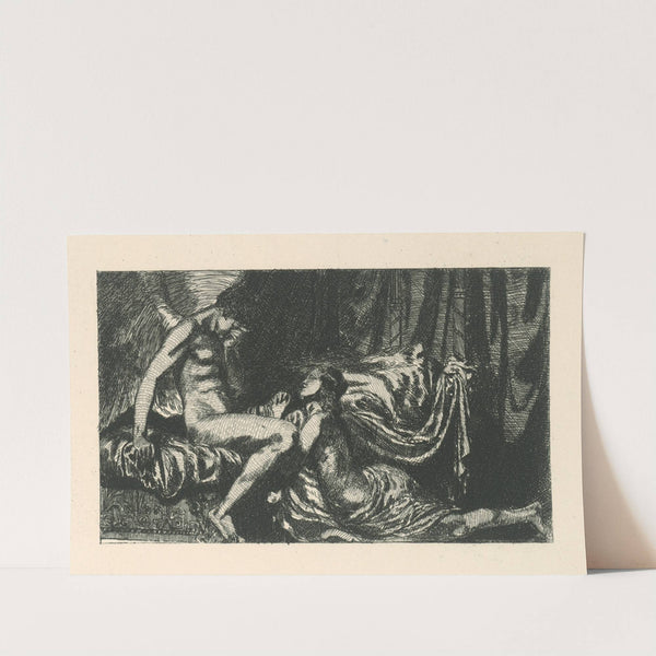 Psyché prosí Amora (1881) by Max Klinger