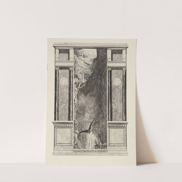Psyche und der Adler Jupiters (Amor und Psyche, Opus V, Blatt 37) (1880) by Max Klinger