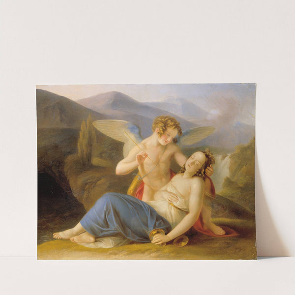Psyche wird durch Amors Pfeil aus der Ohnmacht erweckt by Karl Joseph Aloys Agricola