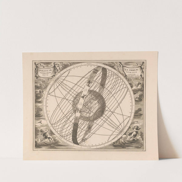 Ptolemaeus Solis circa orbem terrarum spiralis revolutio (1660-1708) by Peter Schenk the Elder