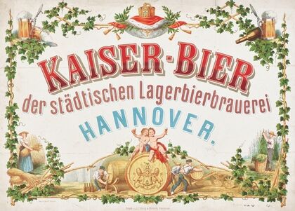 Publicity for Kaiser-Bier (1845)