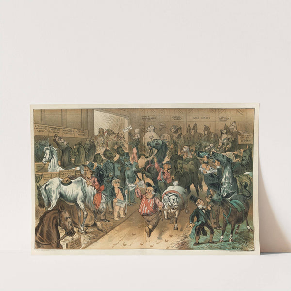 'Puck' is not going to be left - he has a horse-show of his own by Bernhard Gillam