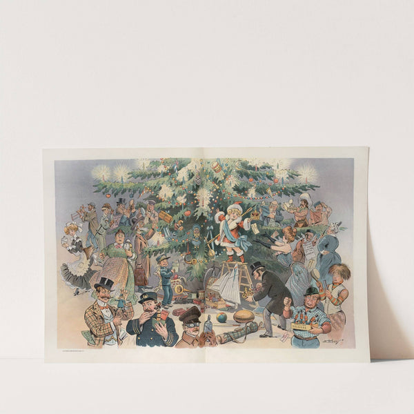 Puck’s Christmas tree (1902) by Samuel Ehrhart