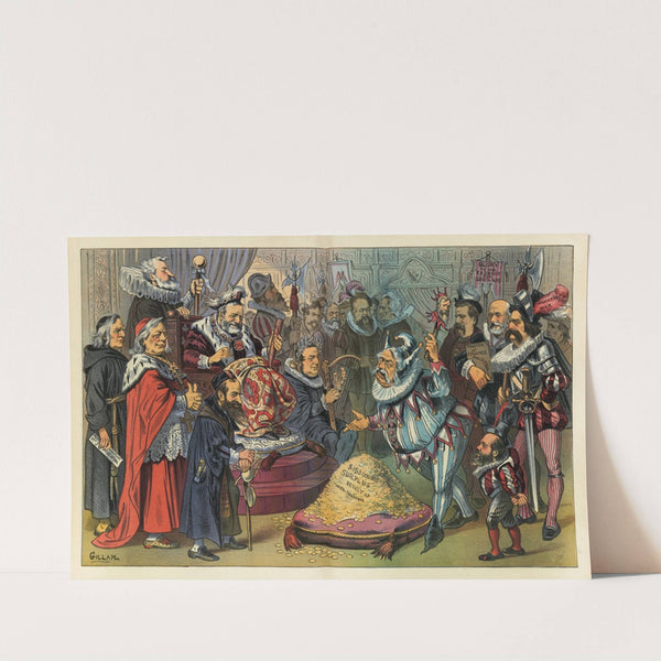 Puck's plan to relieve the country of two embarrassments - give Grant the surplus, and let him spend it on a little court of his own by Bernhard Gillam