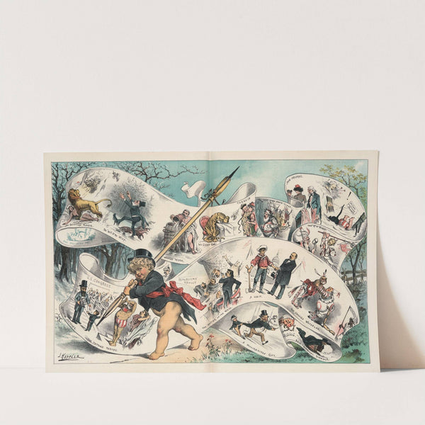 Puck's review of the past year by Joseph Ferdinand Keppler