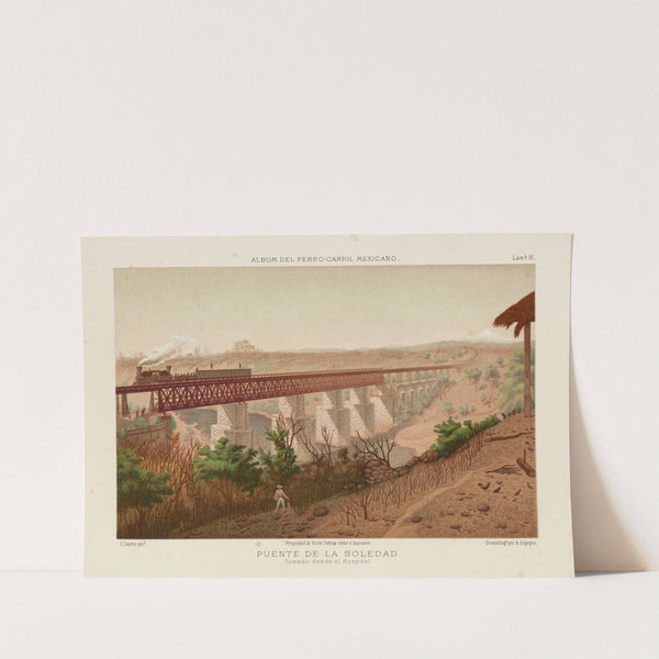 Puente de la Soledad; Tomado desde el Hospital, plate 3 by Casimiro Castro