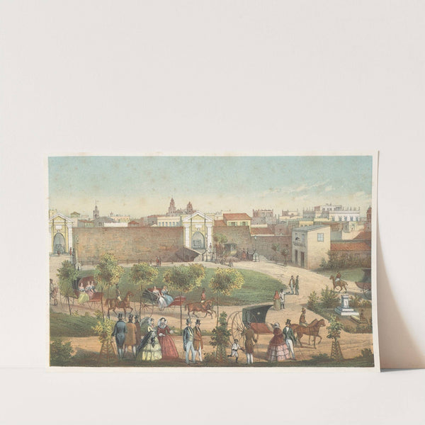 Puertas de Monserrate (1855) by Pierre Toussaint Frédéric Mialhe